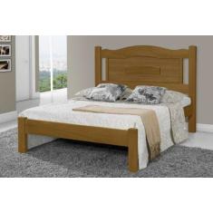 Imagem de Cama Queen Size Paris De Madeira Maciça Tauari - Cor Imbuia - Santa Ro
