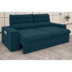 Imagem de Sofá Daytona 2,50M Assento Retrátil E Reclinável Velosuede Royal - Netsofas
