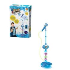 Imagem de Microfone Pedestal Infantil Rock Show Conecta Celular C/ Luz - Comerci
