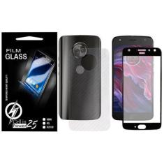 Imagem de Película Carbono + Película Vidro 3D Moto X4 Xt1900 5.2 - Cell In Powe