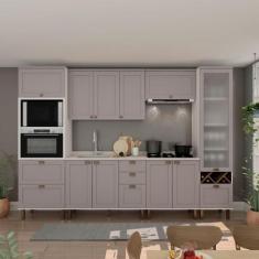 Imagem de Cozinha Modulada Cristal 320 Cm Conjunto Provençal Completo - Genialfl