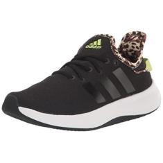 Imagem de adidas Cloudfoam Pure Tênis esportivo feminino, Preto/Preto/Limão Pulso, 38