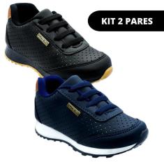 Imagem de Kit 2 Sapatos Infantis Masculino Tênis Infantil de Menino-Masculino