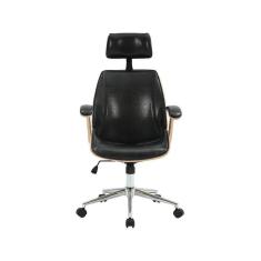 Imagem de Cadeira para Escritório Office Lisboa Natural e Pu Preto