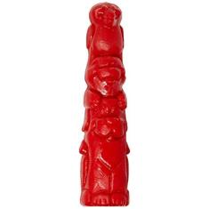 Imagem de Mordedor Super Resistente Totem Nylon Vermelho Tamanho Médio para Cães