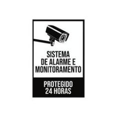 Imagem de Placa De Monitoramento Por Câmera De Segurança 25X17Cm 5