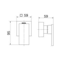 Imagem de Acabamento para Registro Docol New Edge DocolBase
