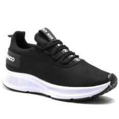 Imagem de Tênis Esportivo Leve Masculino Calce Facil com Cadarço e Sola Confortavel Macia-Masculino