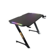 Imagem de Mesa Gamer Nuker Led Rgb Escrivaninha Com Mouse Pad, Organizador De Fi
