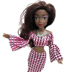 Imagem de Brinquedo de boneca africana comum móvel para bebê Boneca preta Melhor brinquedo de presente
