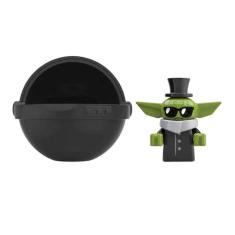 Imagem de Boneco Baby Yoda Óculos Escuros Blocos De Montar Star Wars