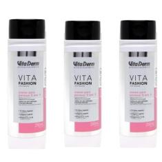 Imagem de Kit Vita Derm 3 Cremes Para Pentear 5 Em 1 Vita Fashion Finalizador
