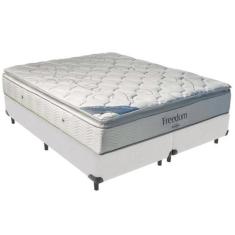 Imagem de Cama Box e Colchão Freedom Molas Ensacadas King Ortobom,  Branco