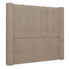 Imagem de Cabeceira Casal King Cama Box 195cm Claire I02 Bouclê Capuccino Mpozenato