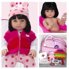 Imagem de Boneca Bebê Reborn Corpo Inteiro Em Silicone - Cegonha Reborn Dolls