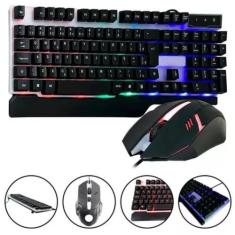 Imagem de Teclado e Mouse Gamer DW-550 RGB LED Preto 1,5M RGB LED Preto - ZONNE