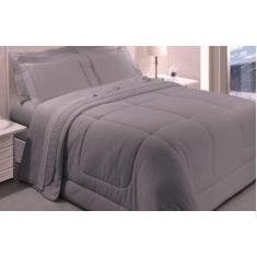 Imagem de Jogo De Cama King Satinee 300 Fios Silver Kacyumara