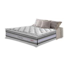 Imagem de Colchão King de Molas Ensacadas D33 com Pillow Top Cama Inbox Select 193x203x32 Cinza