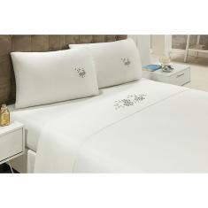 Imagem de Lencol Amore Bordado Casal Queen 04 Pc