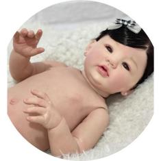 Imagem de Bebe Reborn Menina Morena Realista Muito Linda