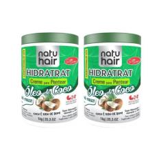 Imagem de Creme Para Pentear Natuhair 1K Oleo De Coco - Kit C/ 2Un