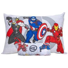 Imagem de Jogo De Lençol Infantil Vingadores Avengers Solteiro 2 Peças Simples Portallar