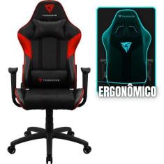 Imagem de Cadeira De Escritório Thunderx3 Ec3 Gamer Ergonômica Rosa Com Estofado