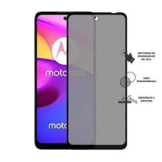 Imagem de 2x Películas Privativa Anti Spy Vidro 3d Motorola Moto E40 XT2159 tela