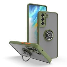 Imagem de Capa de telefone anti-queda fosca com anel magnético para Samsung Galaxy S22 Ultra S21FE S20 S8 S9 S10 Plus Note 20 10 9 8 A03 capa de suporte, verde exército, para Samsung S9