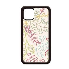 Imagem de Capa Line Leaves Flower Plant Paint para iPhone 12 Pro Max para Apple Mini Mobile Case Shell