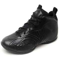 Imagem de Tênis de Basquete Vision Suporte Premium e Desempenho Inigualável Numeros Grandes Preto