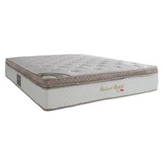 Imagem de Colchão Casal Pallace Bambu Mola Ensacada (32x138x188) Branco e Bege