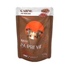 Imagem de Ração Úmida Quatree para Cães Supreme Adulto Sabor Carne Sachê 100gr