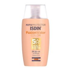 Protetor Solar Isdin Fusion Water Color FPS 50 Cor Média 50ml