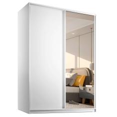Imagem de Guarda-Roupa Casal com 1 Espelho Belluno 2 pt 3 gv Branco