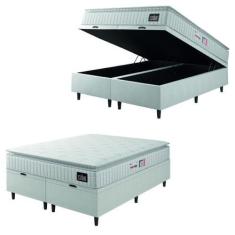 Imagem de Cama Box Baú Casal Queen Colchão Espuma D33 Pillow Top Van Gogh 158x19