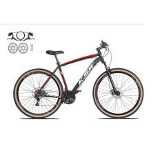 Imagem de Bicicleta Aro 29 Ksw Xlt 24v Freios a Disco Hidráulicos Garfo Suspensão Pneu com Faixa Bege - Preto/Vermelho/Branco