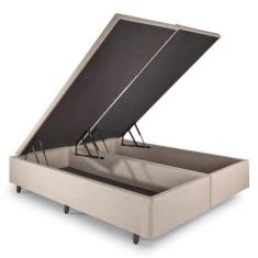 Imagem de Base Box Baú Queen 158x198 cm Linho Bege  - Cama inHouse
