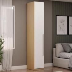 Imagem de Guarda-Roupa Modulado Infinity 1 Porta 4 Prateleiras Savana/Branco - G