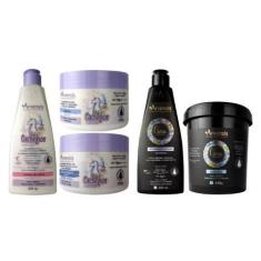 Imagem de Kit Arvensis Cachinhos Ondulado 3 Itens + Ativador e Máscara Cachos