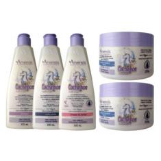 Imagem de Kit Arvensis Cachinhos Naturais Infantil Ondulados 5 Itens