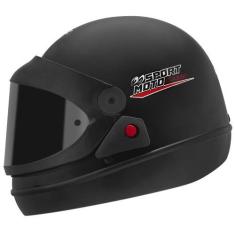 Imagem de Capacete Pro Tork Fechado Sport Moto Classic Viseira Fumê , PRETO FOSC