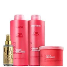 Imagem de Kit Wella Professionals Invigo Color Brilliance Trio Salon e Oil Refle