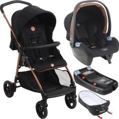 Imagem de Carrinho de Bebe Moises Bebe Conforto Base Burigotto Lui Cobre