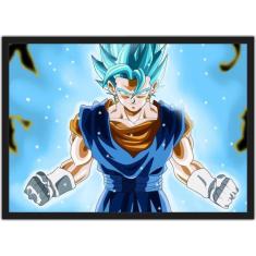 Quadro Dragon Ball goku super sayajin 5 Peças Para Sala