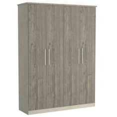 Imagem de Guarda Roupa Solteiro 4 Portas 2 Gavetas Foscarini Marfim Areia/demolição