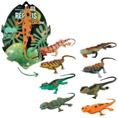 Imagem de Boneco Coleção Répteis Lagartos 4 Modelos Sortidos dm Toys
