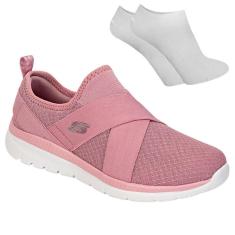 Imagem de Kit Tênis Skechers Bountiful Feminino + Par de Me-Feminino