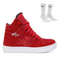 Imagem de Tenis Musculação Feminina Skull Boot Training Brasil + Meia Treino, Ve