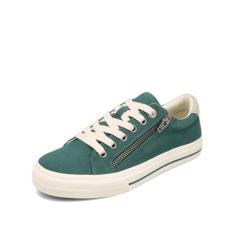 Imagem de Taos Z Soul Tênis feminino – Tênis plataforma elegante com palmilha removível, suporte de arco, amortecimento premium, ajuste de cadarço e zíper de fácil acesso, Trevo/névoa envelhecida, 36